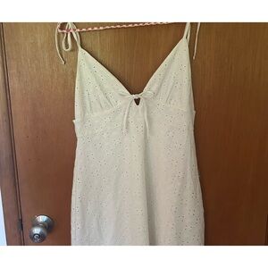 H&M White Eyelet Mini Dress